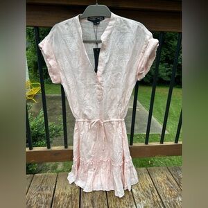 Veronica Beard Hanne Pink Tiered Dress Womens size S